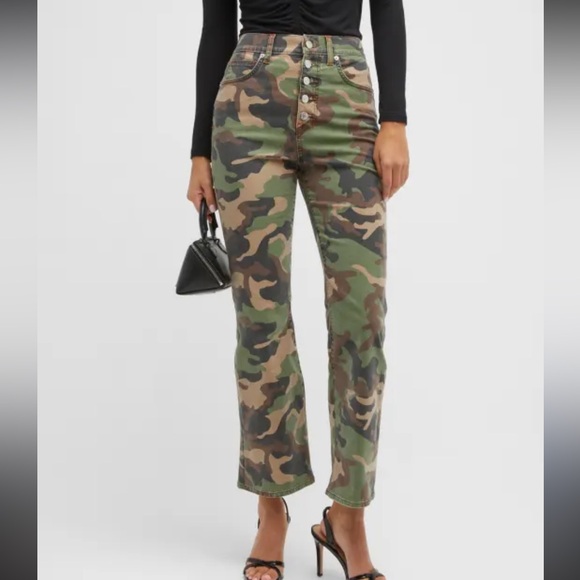 Veronica Beard Pants - VERONICA BEARD Carly Cotton Blend Camo Jeans
